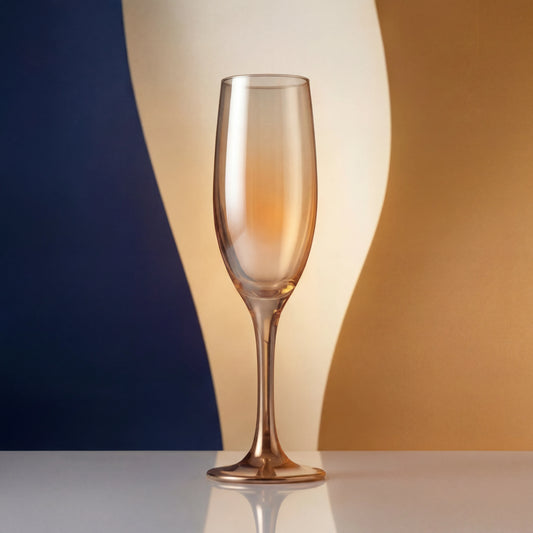 Black Carrot Golden Champagne Glass Set of 6 (170ml)