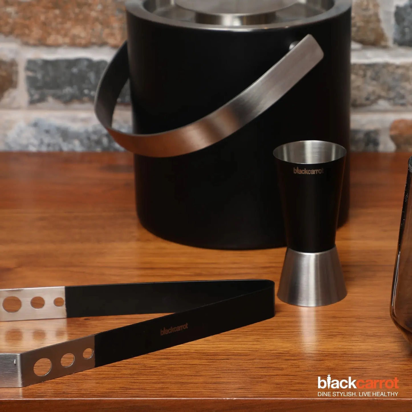 304 Grade Stainless Steel Black Measurer/Jigger BlackCarrot