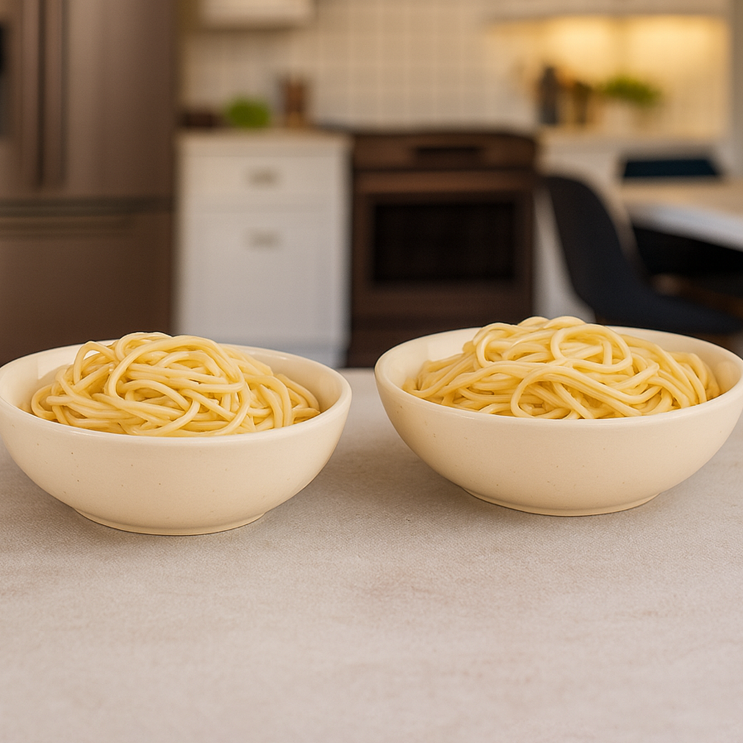 Premium White Ceramic Snack Bowl Set of 2 BlackCarrot