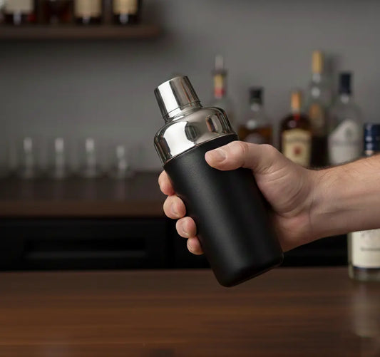 Black Carrot Black Stainless Steel Boston Cocktail Shaker Professional Bartender Mixer BlackCarrot