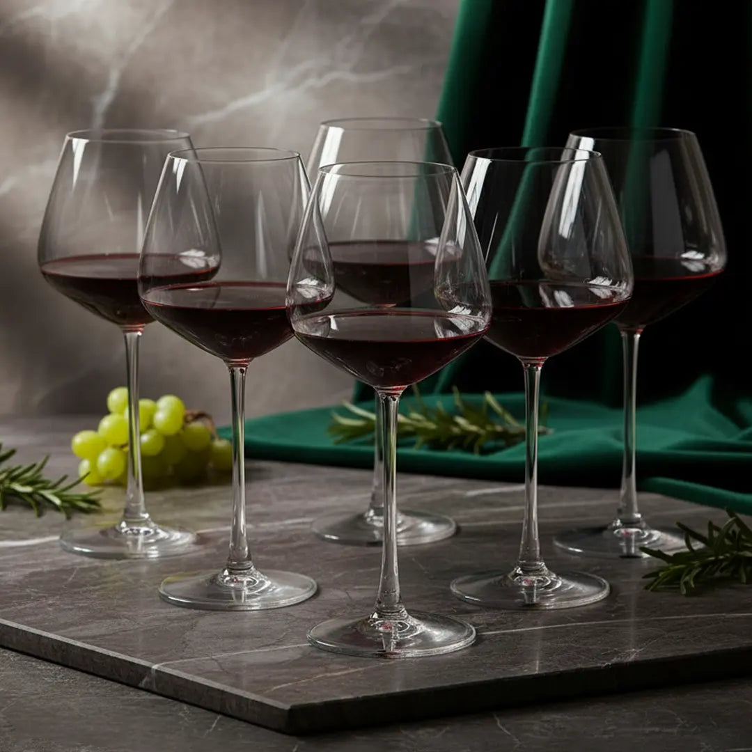Lead-Free-Transparent-Wine-Glass- Set-of-6-460ml-BlackCarrot