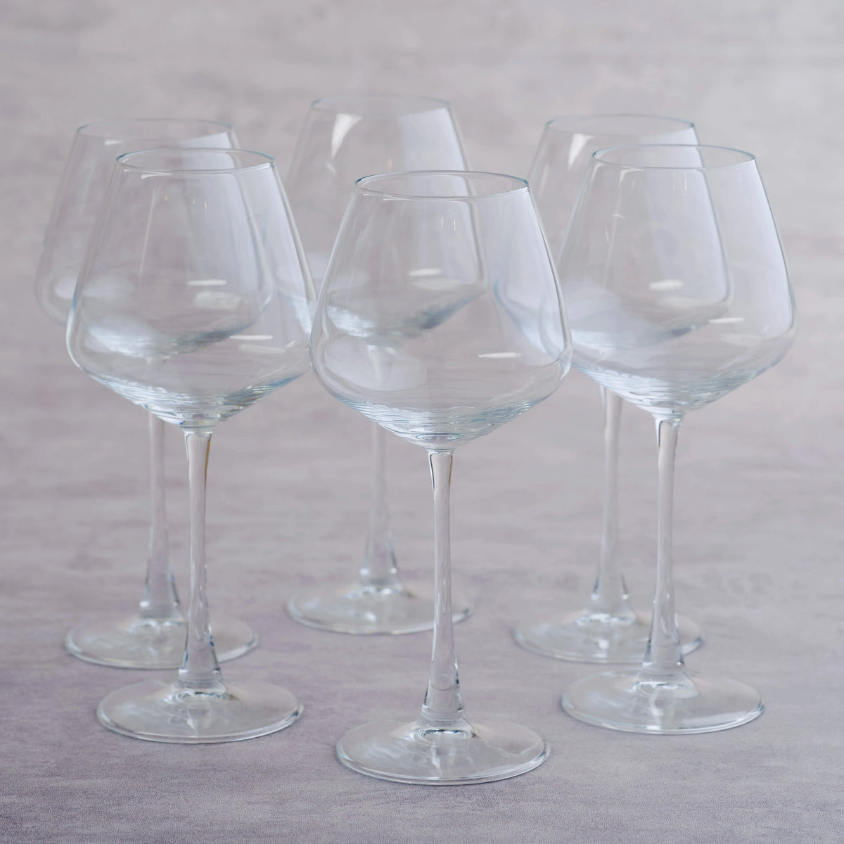 Black Carrot Lead Free Transparent Wine Glass Set of 6 460ml BlackCarrot