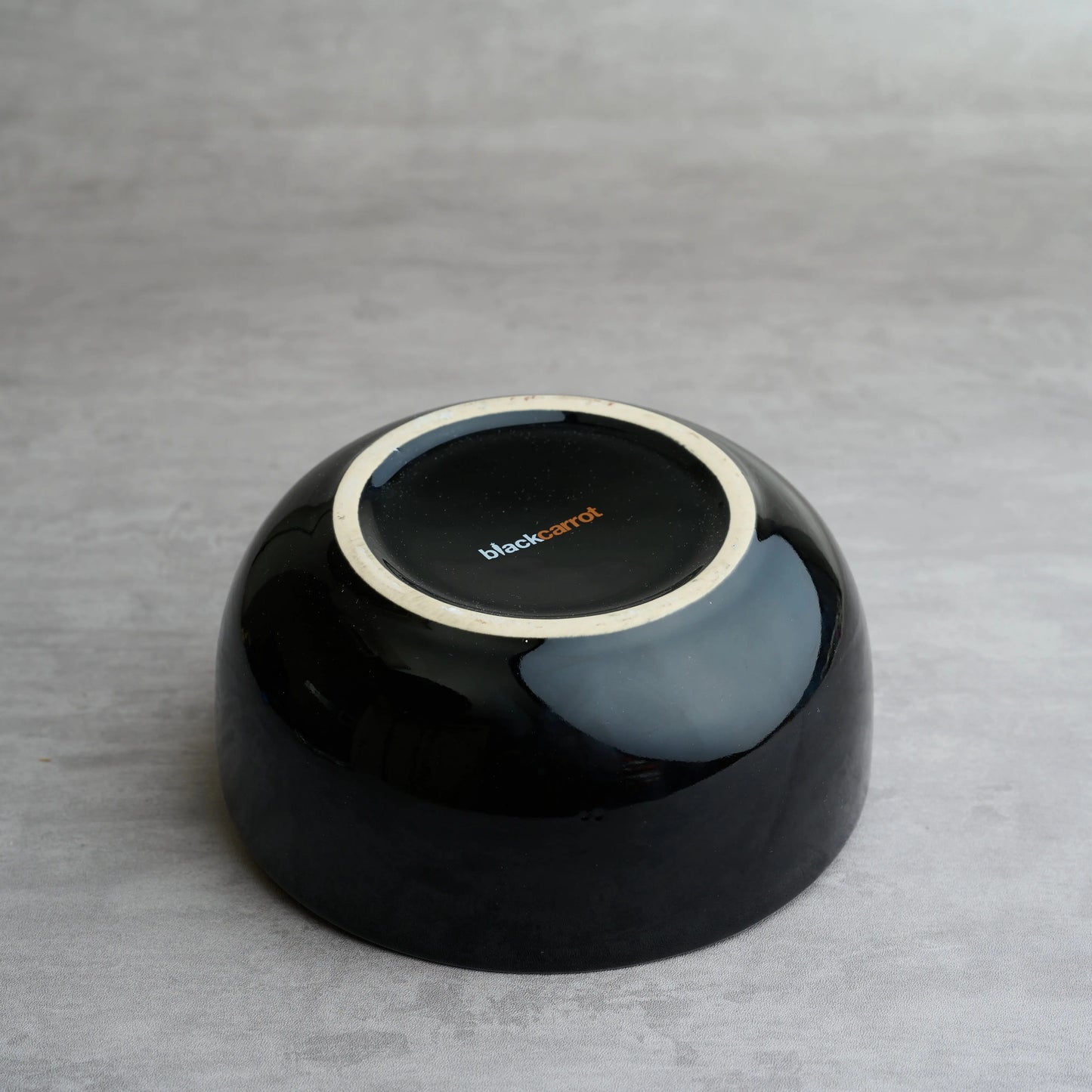 BlackCarrot Premium Stoneware Black Serving Bowl – Sleek Minimalist Design BlackCarrot