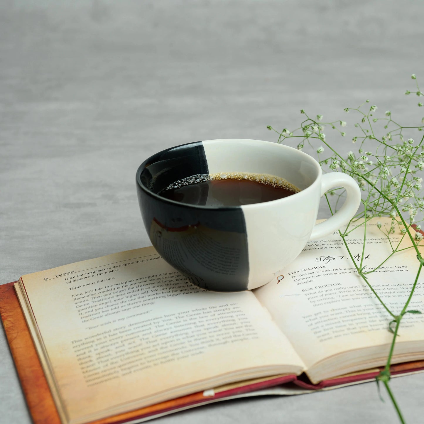 BlackCarrot's Premium Stoneware Coffee Mug Set of 2 BlackCarrot