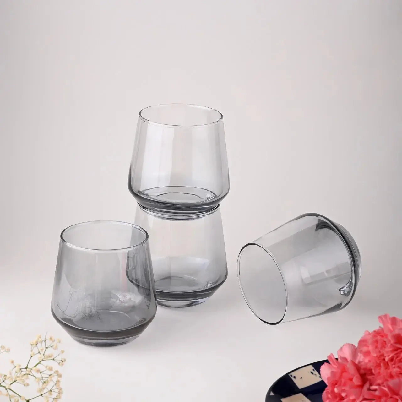 Black Whiskey Glass Set of 6 270ml BlackCarrot