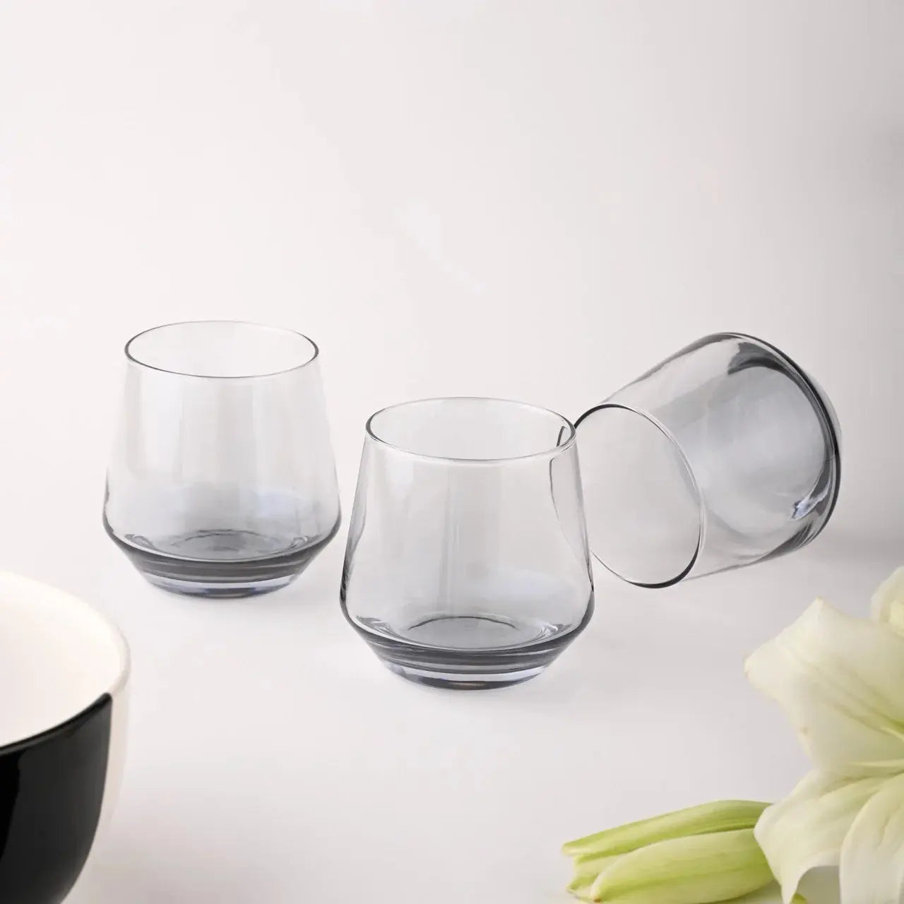 Black Whiskey Glass Set of 6 270ml BlackCarrot
