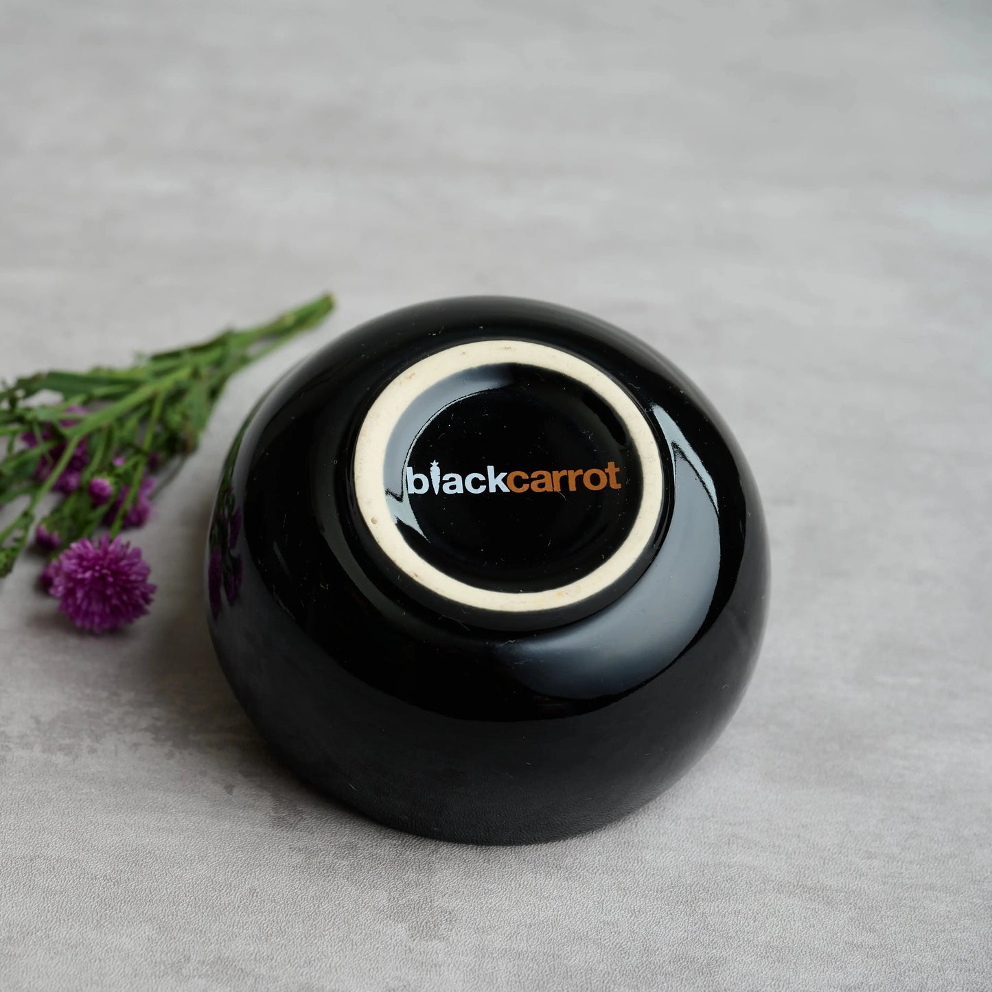 Premium Stoneware Black Small Bowls Set Of 2 – Elegant Ceramic Katori for Everyday Use BlackCarrot