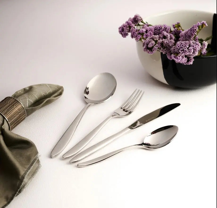 Stainless Steel Silver Fork Set of 6 BlackCarrot