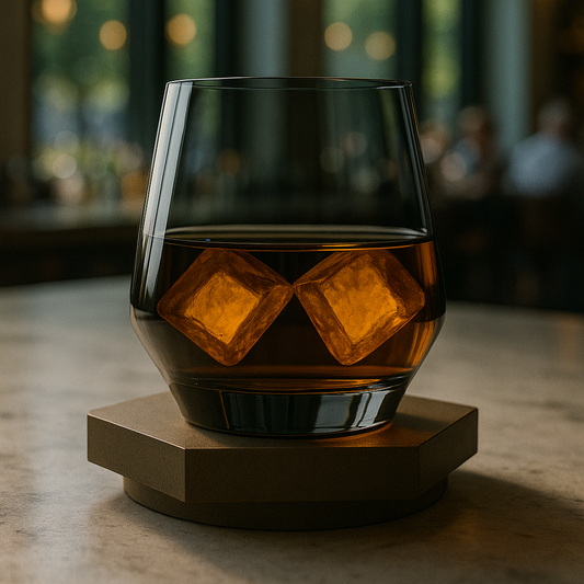 Lead Free Black Whiskey Glass Set of 6 270ml BlackCarrot