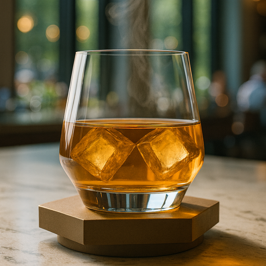 Lead Free Golden Whiskey Glass Set of 6 270ml BlackCarrot