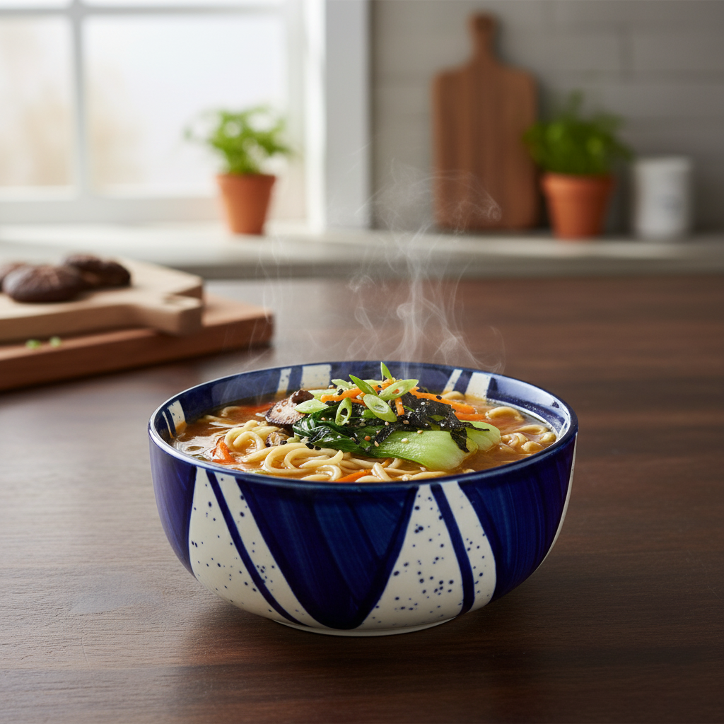 Premium Blue Splash Serving Bowl BlackCarrot