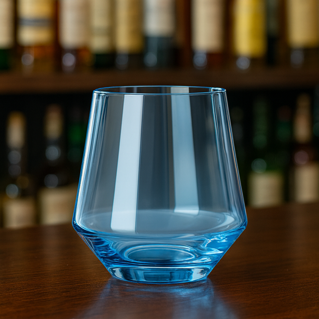 Lead Free Blue Cocktail Glass Set of 6 270ml BlackCarrot