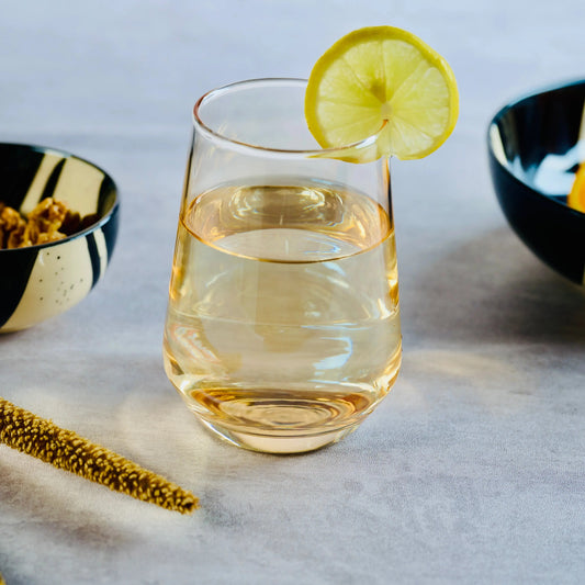 Golden Water Glass Set of 6 390ml BlackCarrot