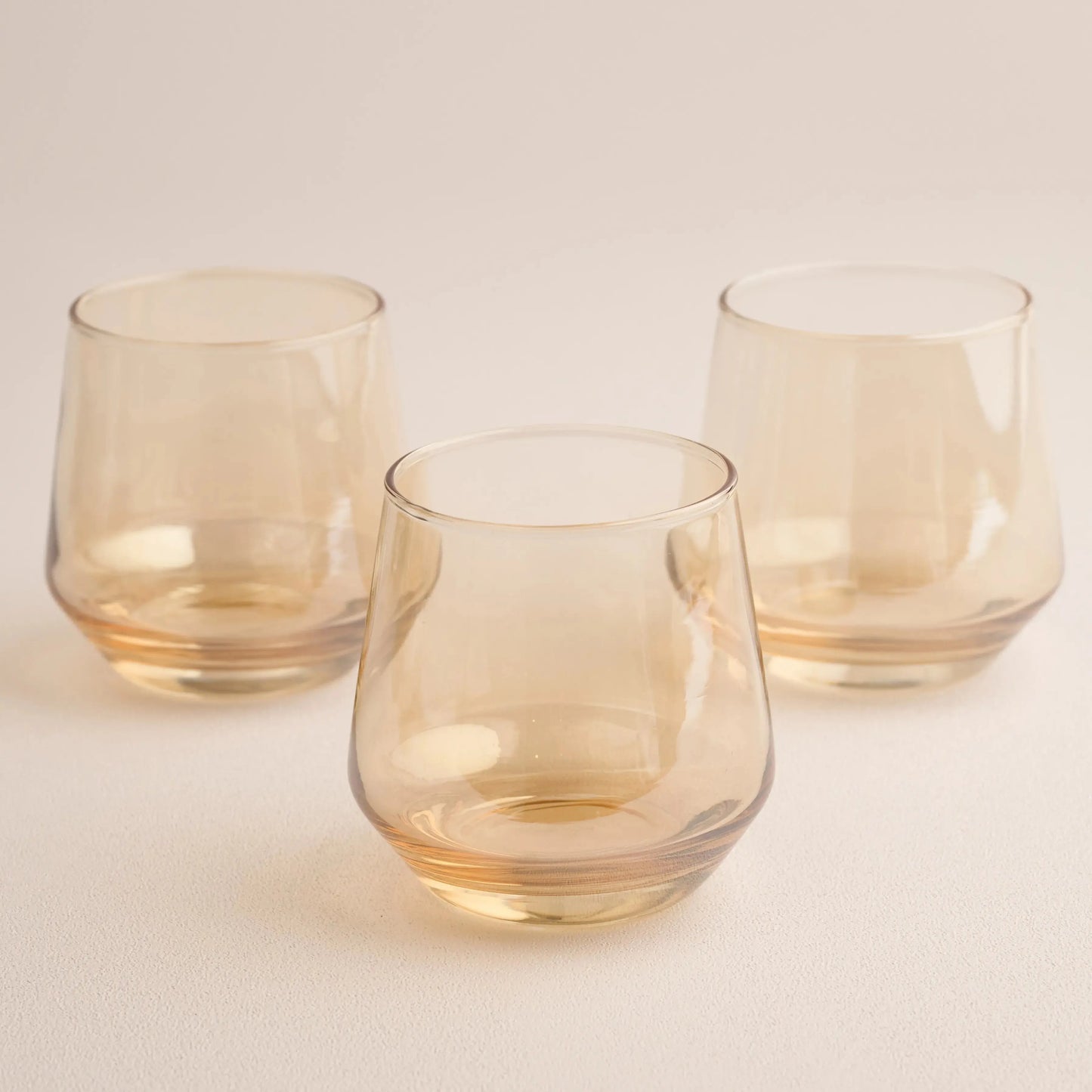 Golden Whiskey Glass Set of 6 270ml BlackCarrot