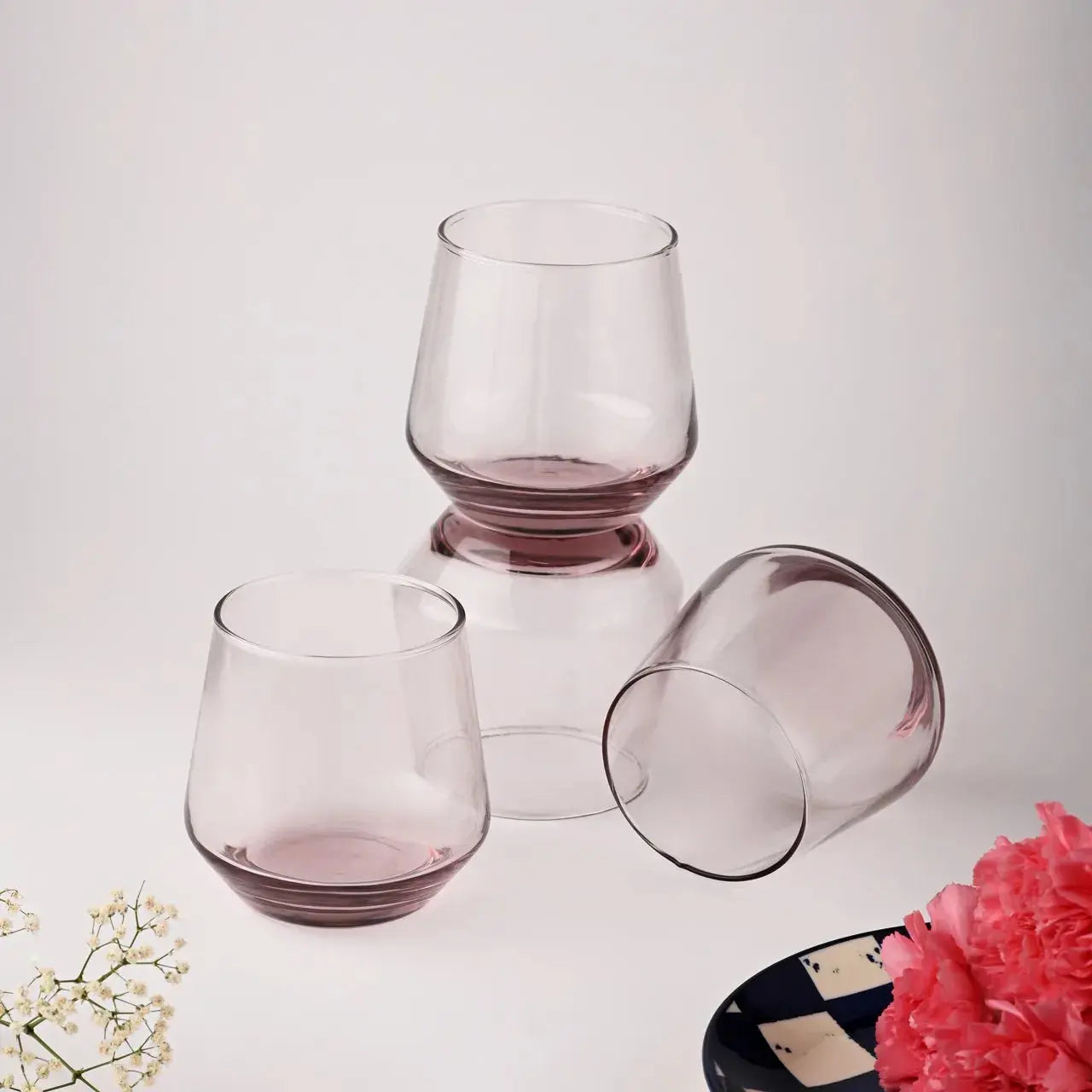 Pink Cocktail Glass Set of 6 270ml BlackCarrot