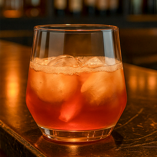 Lead Free Pink Cocktail / Whiskey Glass Set of 6 270ml BlackCarrot