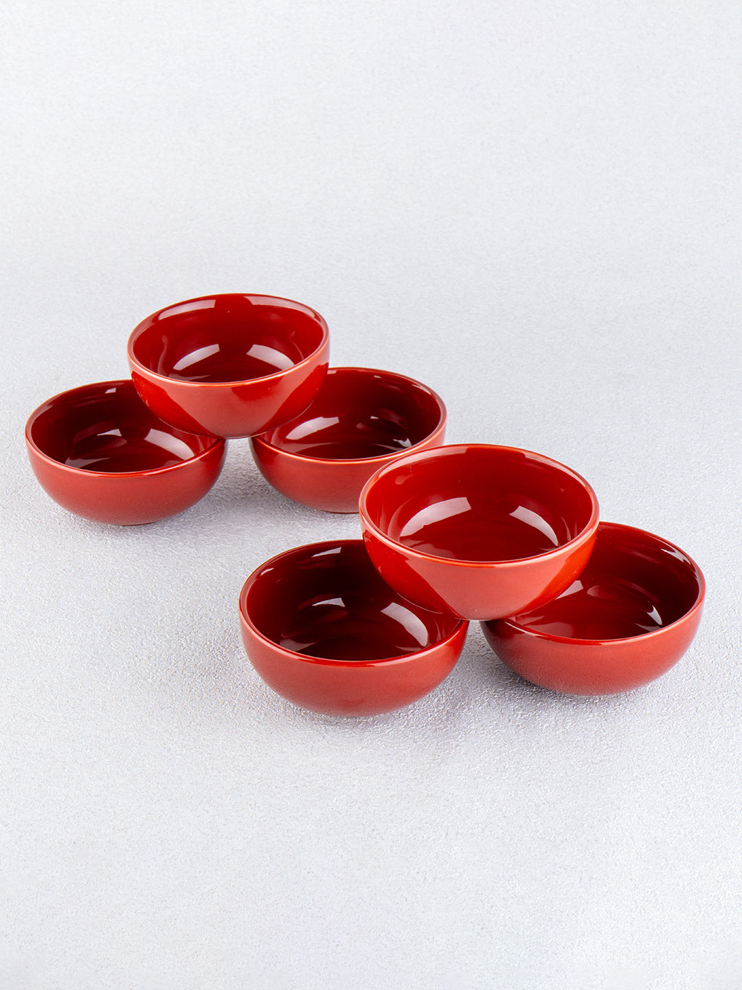 red small bowl set of 6
