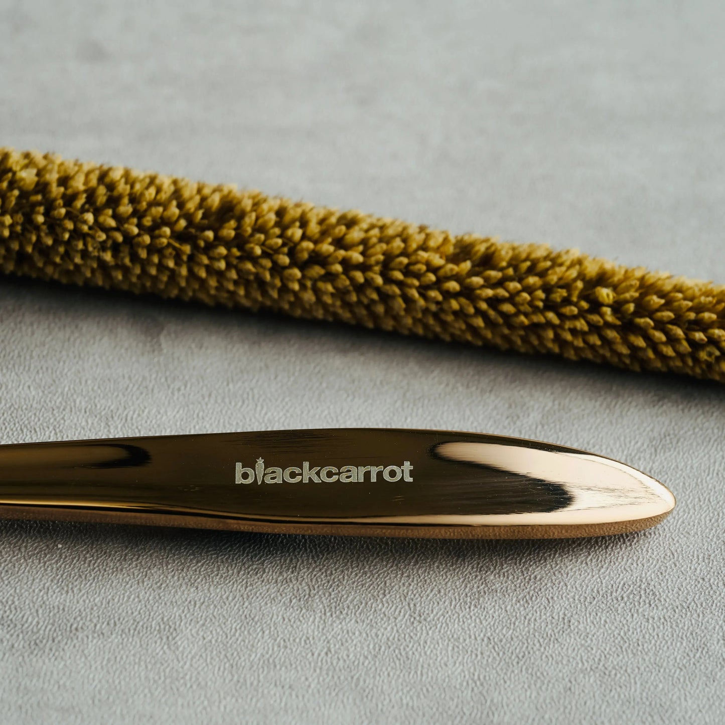 Stainless Steel Rose Gold Spoon Set of 6 BlackCarrot
