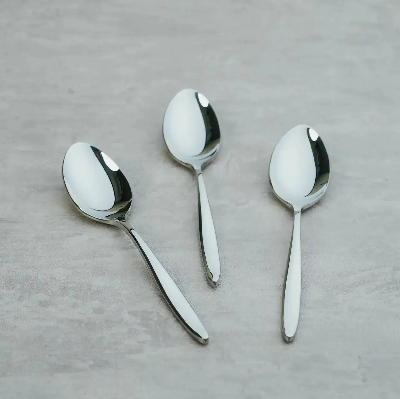 Stainless Steel Silver Spoon Set of 6 BlackCarrot