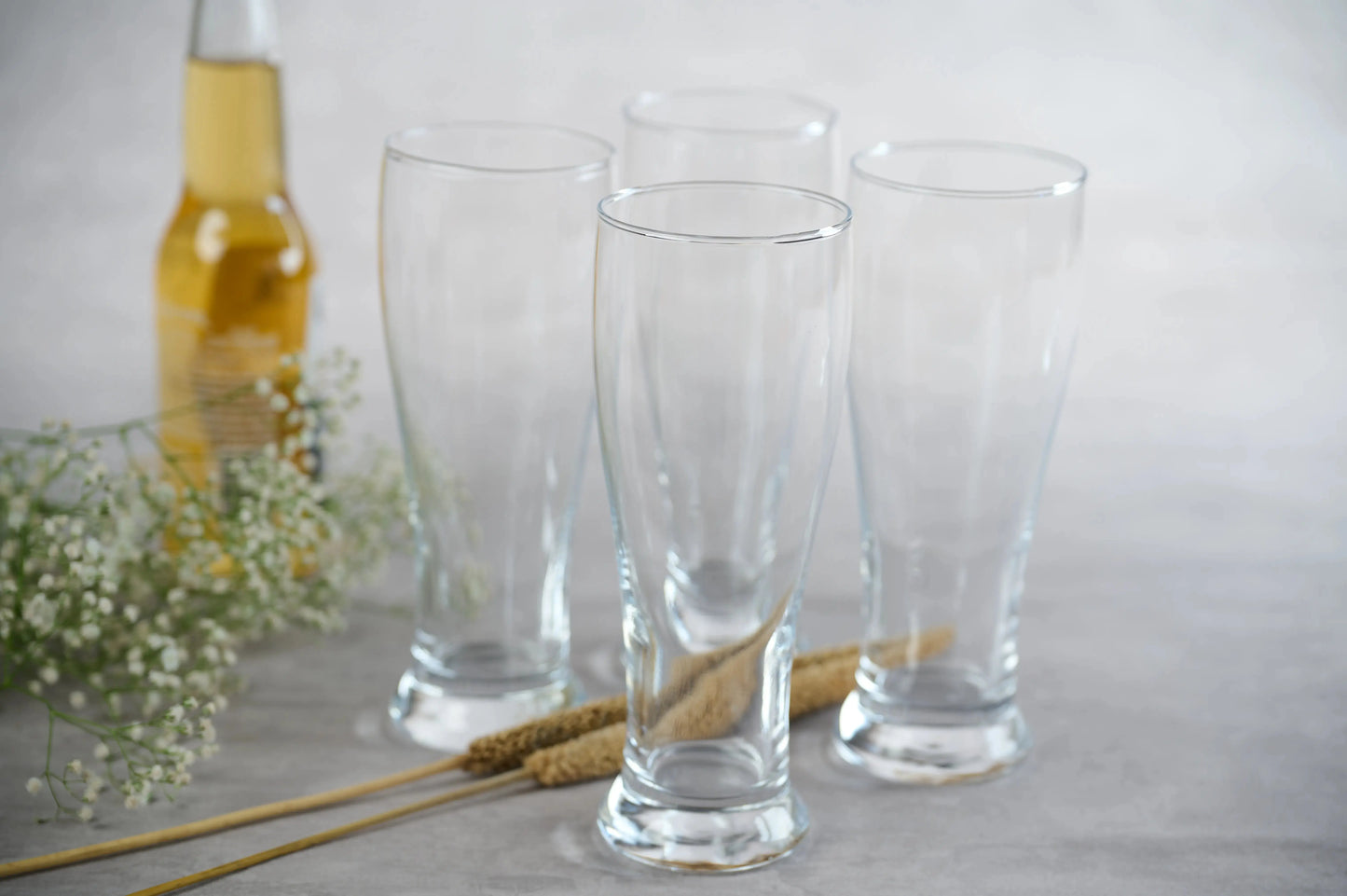 Transparent Beer Glass Set of 6 460ml BlackCarrot