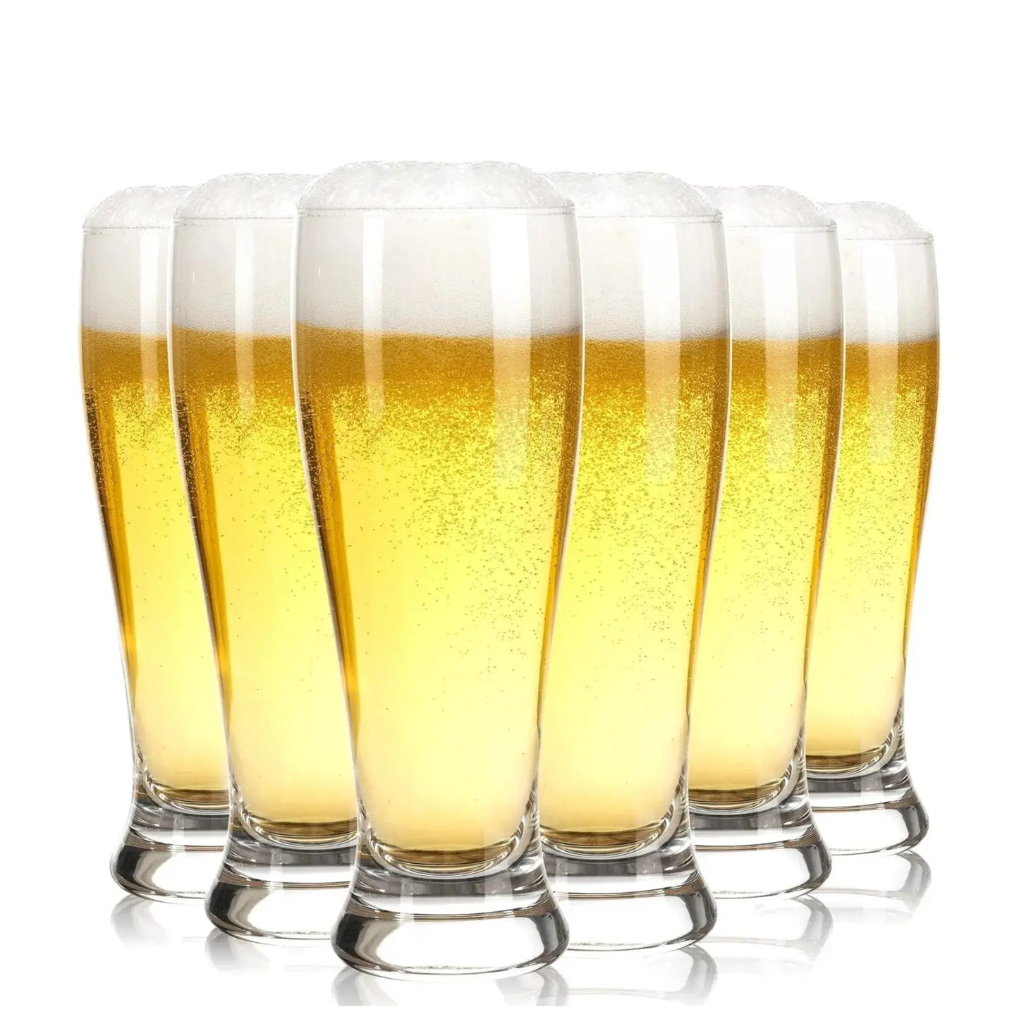 Transparent Beer Glass Set of 6 460ml BlackCarrot