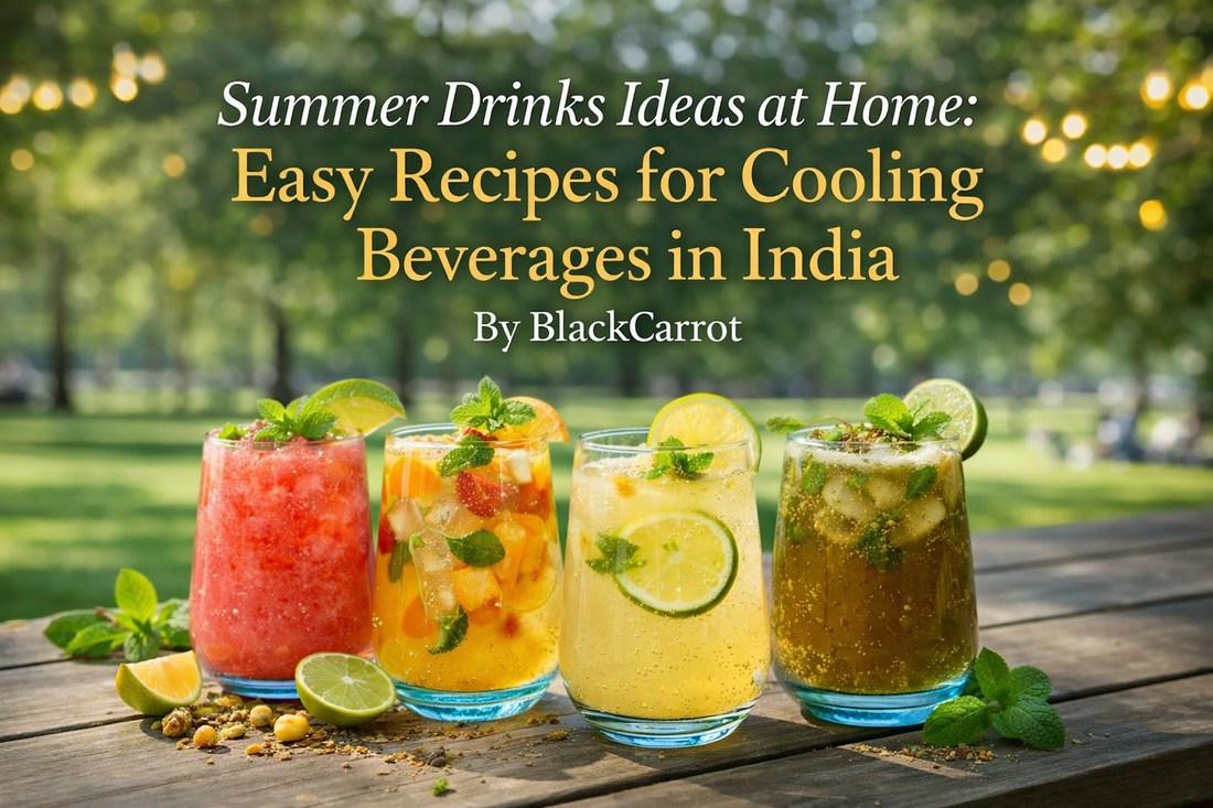 Summer drinks ideas at home: easy recipes for cooling beverages in india BlackCarrot