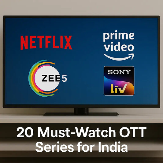 Best OTT Series to Watch in India (Hindi & English) for Premium Viewers | Netflix, Prime, SonyLIV, Zee5 BlackCarrot