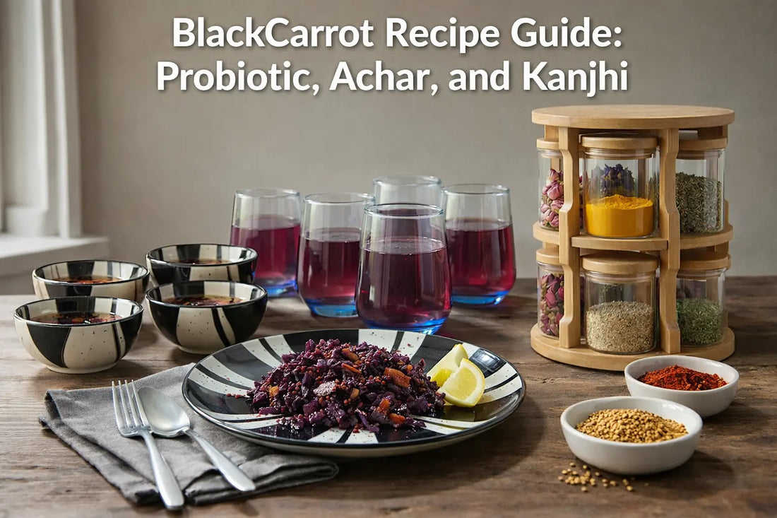 Black Carrot Recipe Guide: Probiotic Achar and Kanjhi BlackCarrot