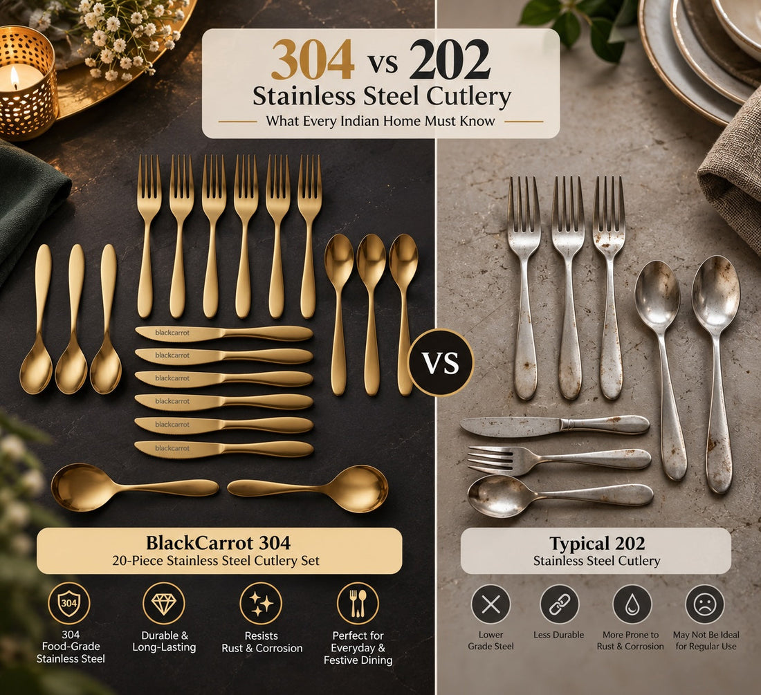 304 vs 202 Stainless Steel Cutlery: Which Is Better for Indian Homes?