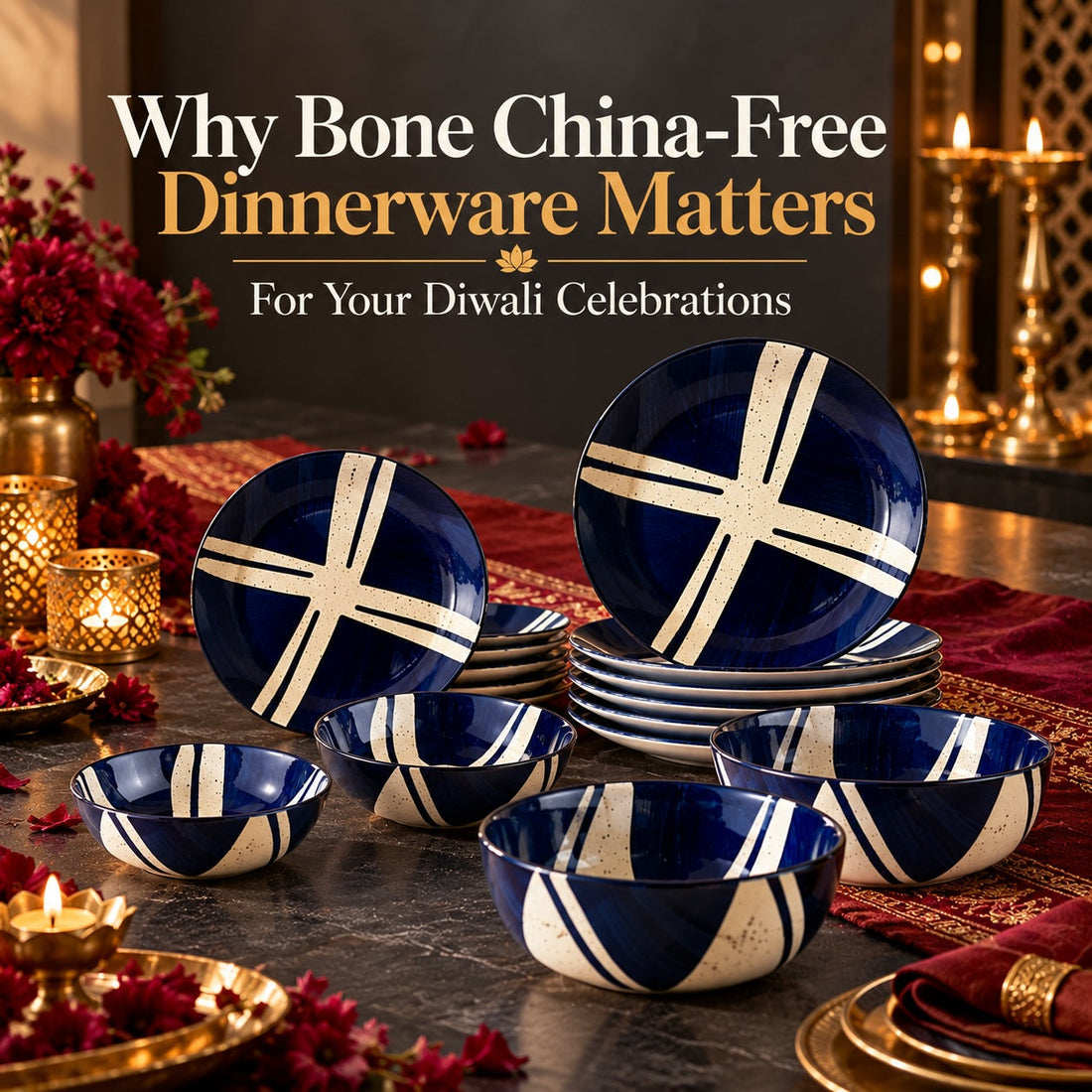 Why Bone China-Free Dinnerware Matters for Your Diwali Celebrations