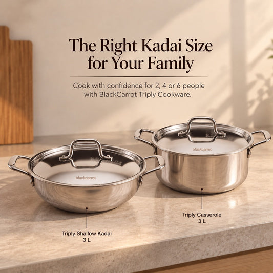 Best Kadhai Size for a Family of 2, 4 or 6 People: A Practical Guide