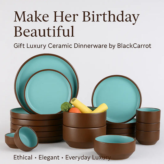 🎁 Gifts for Wife on Birthday: Make Her Day with a Luxury Dinner Set from BlackCarrot BlackCarrot