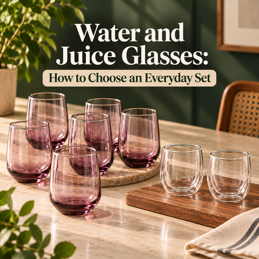 Water and Juice Glasses: How to Choose an Everyday Set