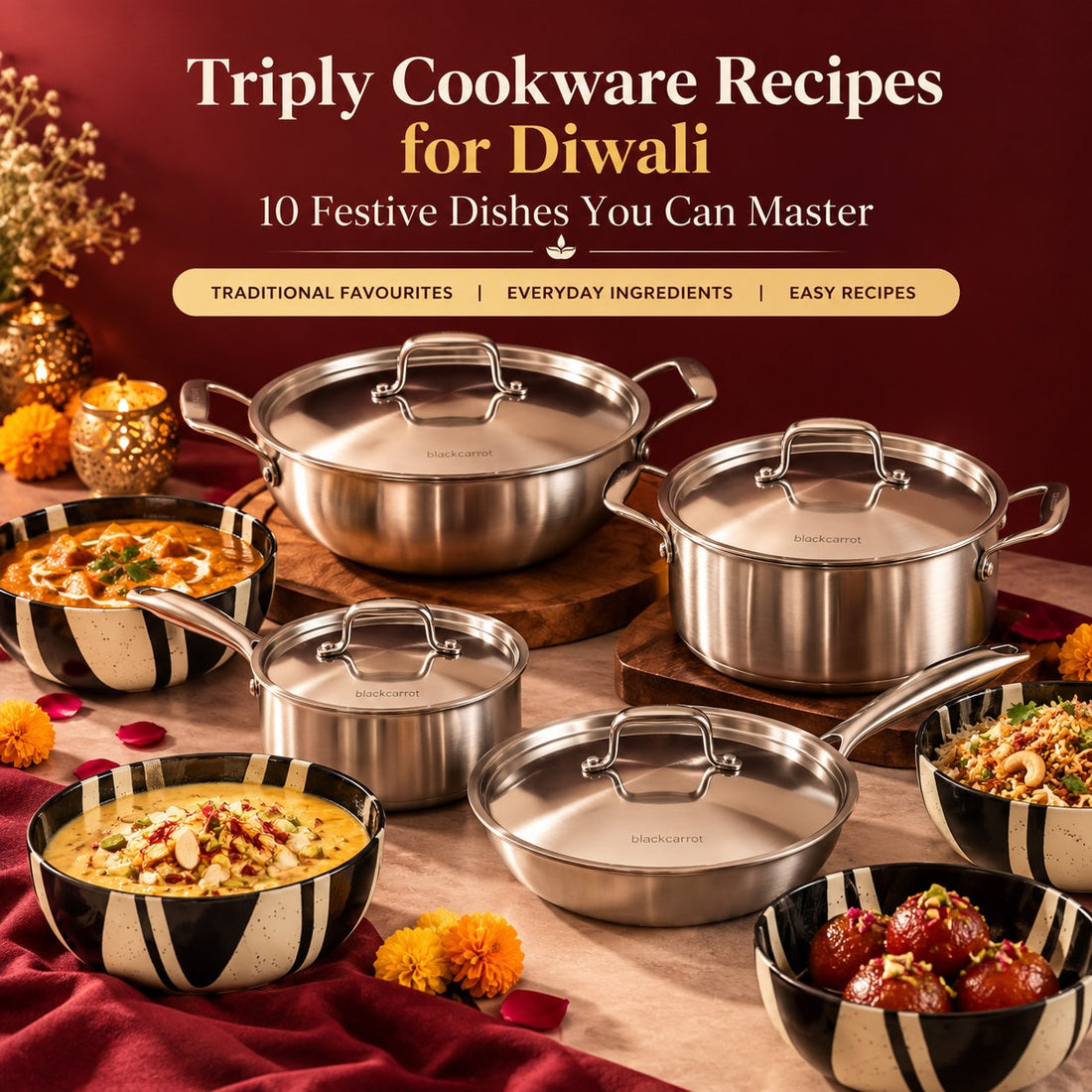 Diwali Recipes with Triply Cookware: 10 Festive Indian Dishes