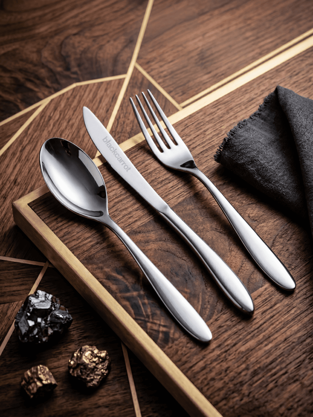 silver cutlery set, stainless steel silverware, silver spoons and forks, food-safe cutlery, elegant table cutlery, rust-proof flatware, modern silver finish cutlery