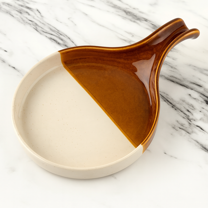 BlackCarrot Stoneware Premium Handle Platter BlackCarrot