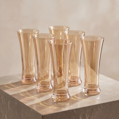 Golden Tall Cocktail Glass Set of 6 (275ml)