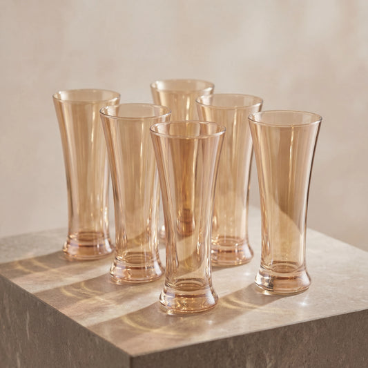 Golden Tall Cocktail Glass Set of 6 (275ml)