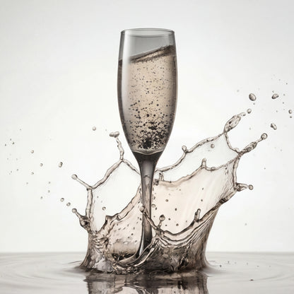 Black Carrot Black Champagne Glass Set of 6 (170ml)