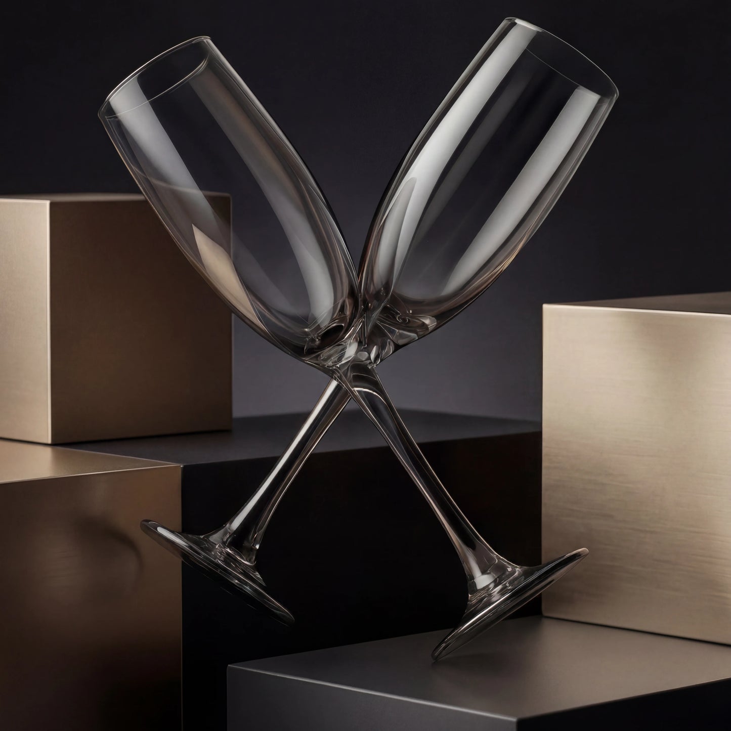 Black Carrot Black Champagne Glass Set of 6 (170ml)