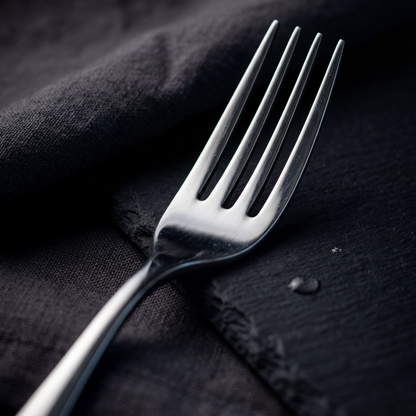Black Carrot 304 Food Grade Stainless Steel Silver Mirror Finish Fork Set of 6 BlackCarrot
