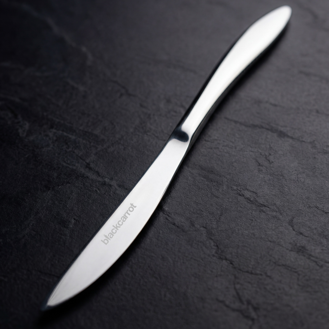 Black Carrot 304 Grade Stainless Steel Silver Mirror Finish Knife Set of 6