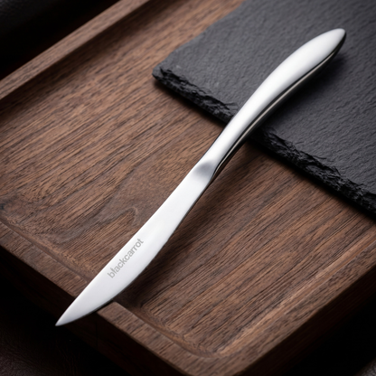 Black Carrot 304 Food Grade Stainless Steel Silver Mirror Finish Cutlery Set of 3 BlackCarrot