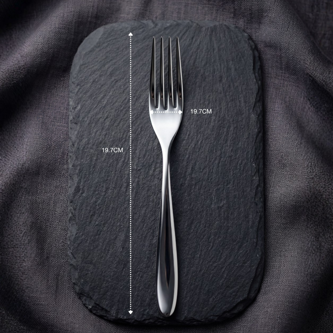 Black Carrot 304 Food Grade Stainless Steel Silver Mirror Finish Fork Set of 6 BlackCarrot