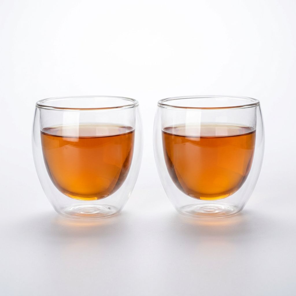 BlackCarrot Premium Double Wall Glass 300 ml, Pack of 2
