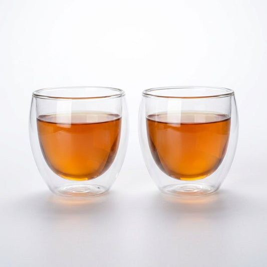 BlackCarrot Premium Double Wall Glass 300 ml, Pack of 2