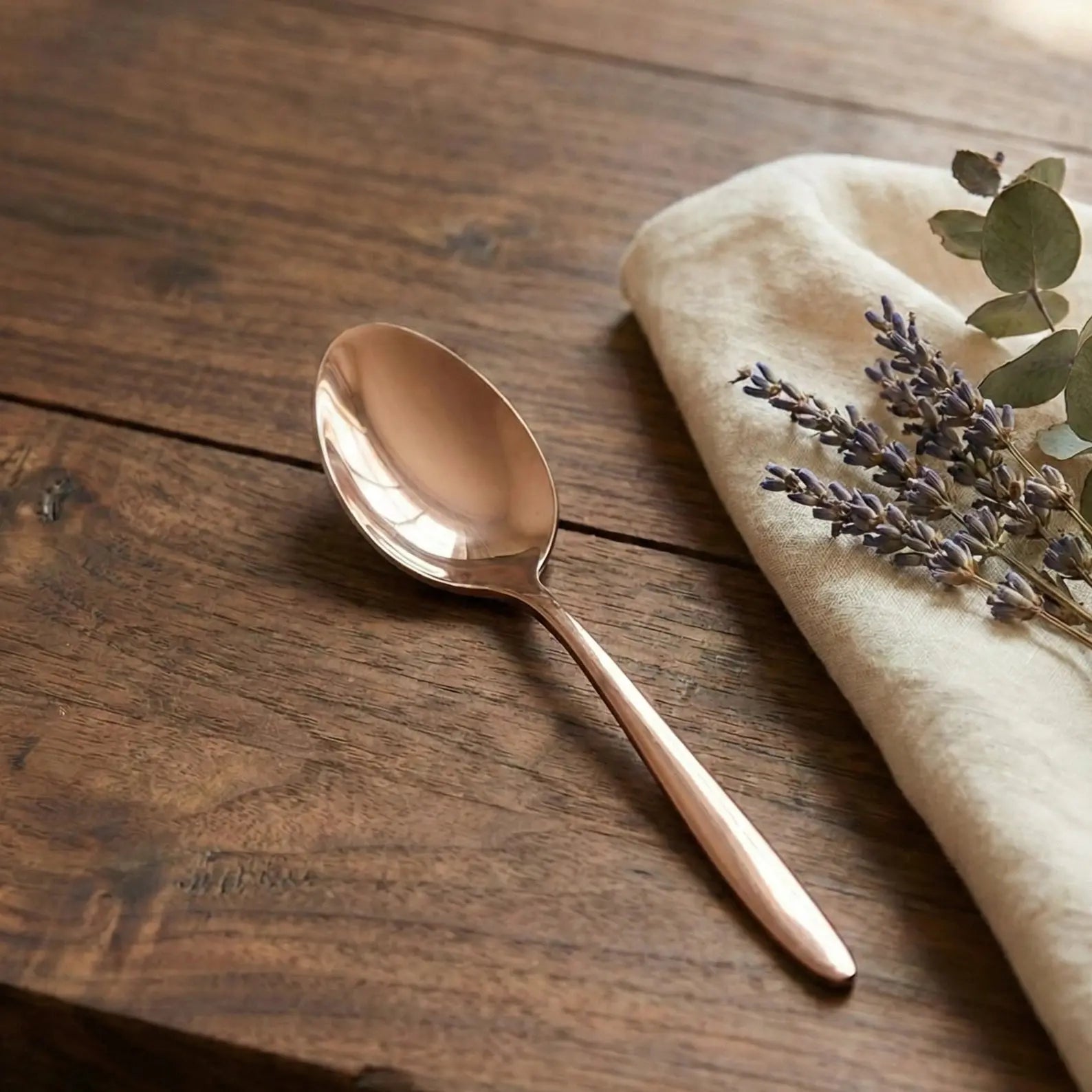 Black Carrot 304 Food Grade Stainless Steel Rose Gold Spoon Set of 6 BlackCarrot