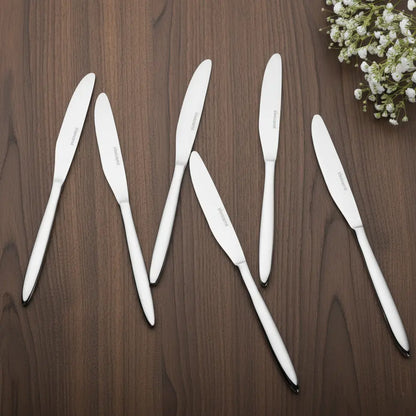 Black Carrot 304 Grade Stainless Steel Silver Knife Set of 6 BlackCarrot