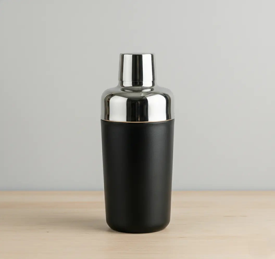 Black Carrot Black Stainless Steel Boston Cocktail Shaker Professional Bartender Mixer BlackCarrot
