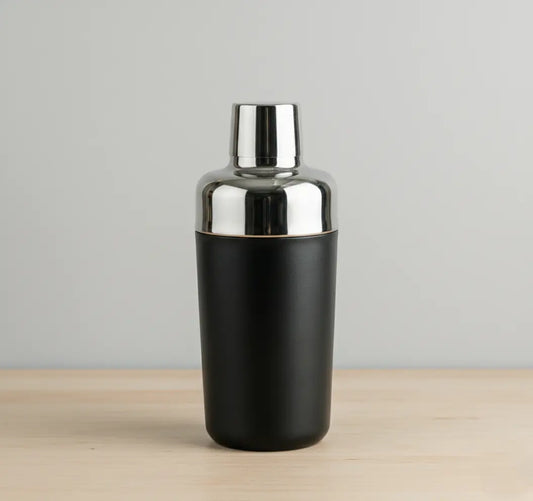 Black Carrot Black Stainless Steel Boston Cocktail Shaker Professional Bartender Mixer BlackCarrot